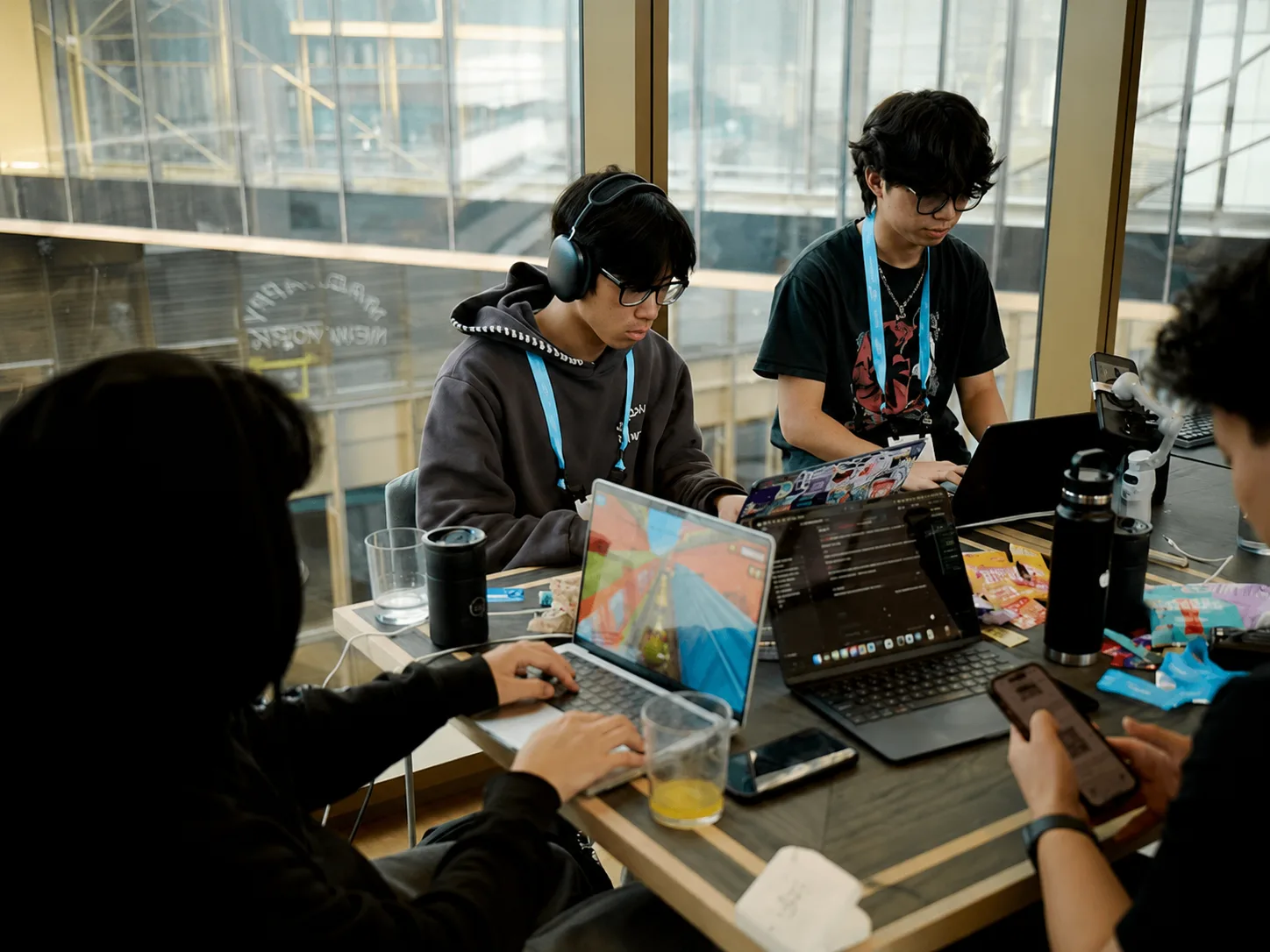 Stephen Hung at the OpenAI hackathon